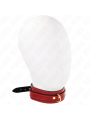 KINK - COLLAR AJUSTABLE ROJO VINO DETALLES DORADOS 29-42.5 CM X 4 CM