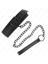 KINK - COLLAR CON CORREA 78 CM BONDAGE DE NEOPRENO MODELO 1 AJUSTABLE 37.5 X 49.5 CM