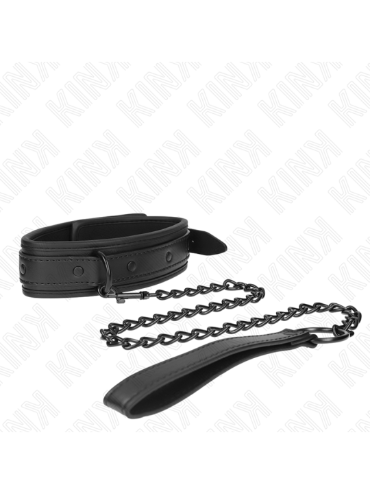 KINK - COLLAR CON CORREA 78 CM BONDAGE DE NEOPRENO MODELO 2 AJUSTABLE 37.5 X 49.5 CM