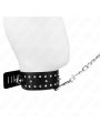 KINK - COLLAR CON CORREA 65 CM CON TACHUELAS PLATEADAS MODELO 1 AJUSTABLE 36-43 CM X 5 CM