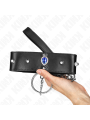 KINK - COLLAR CON CORREA 65 CM CON DIAMANTES AZULES AJUSTABLE 36-43 CM X 5 CM