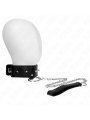 KINK - COLLAR CON CORREA 65 CM CON TACHUELAS PLATEADAS MODELO 2 AJUSTABLE 36-43 CM X 5 CM
