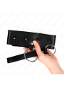 KINK - COLLAR CON CORREA 65 CM CON TACHUELAS PLATEADAS MODELO 2 AJUSTABLE 36-43 CM X 5 CM