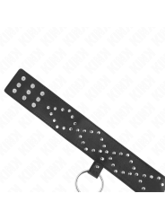 KINK - COLLAR CON CORREA 65 CM CON TACHUELAS PLATEADAS MODELO 3 AJUSTABLE 36-43 CM X 5 CM