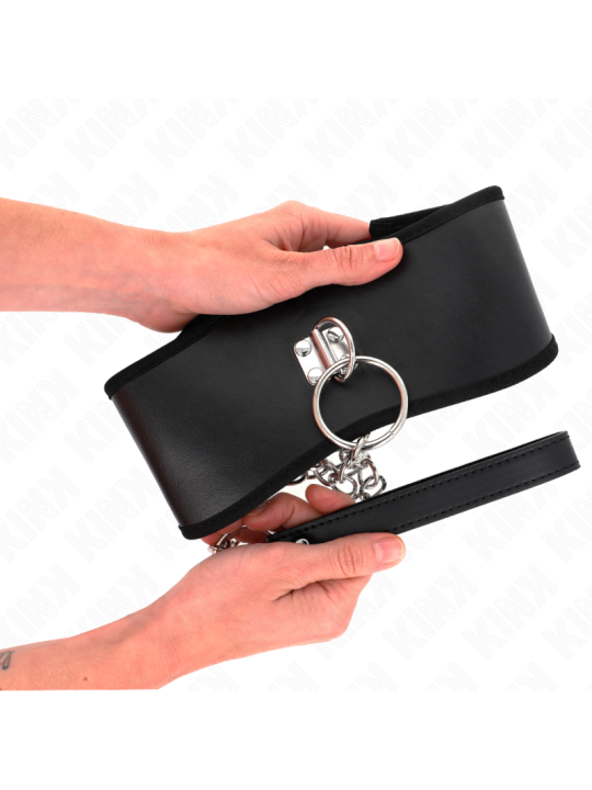 KINK - COLLAR CON CORREA 65 CM ANCHO NEGRO AJUSTABLE 40-55 CM X 10 CM
