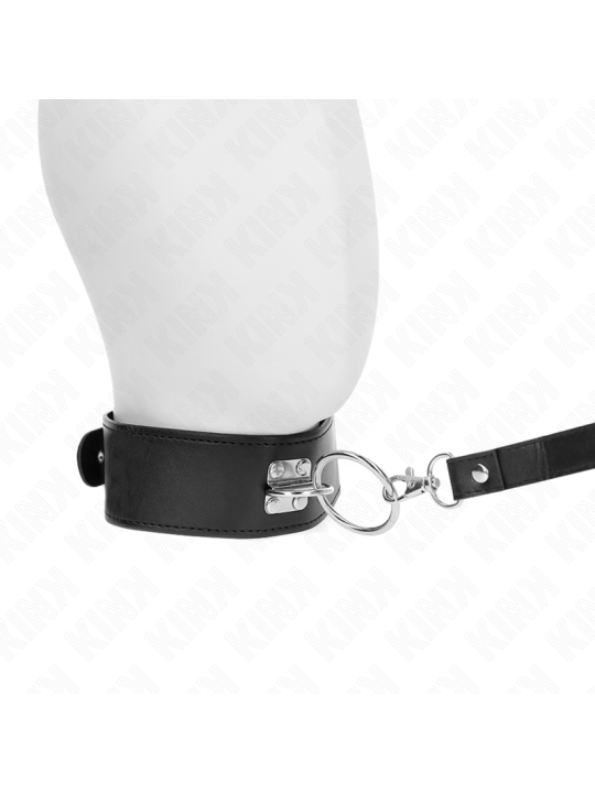 KINK - COLLAR CON CORREA 116 CM CON TACHUELAS CORREA POLIPIEL 50 X 5 CM