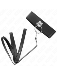 KINK - COLLAR CON CORREA 116 CM CON TACHUELAS CORREA POLIPIEL 50 X 5 CM