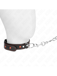 KINK - COLLAR CON CORREA 65 CM DETALLES CORAZÓN 52.5 X 2.5 CM