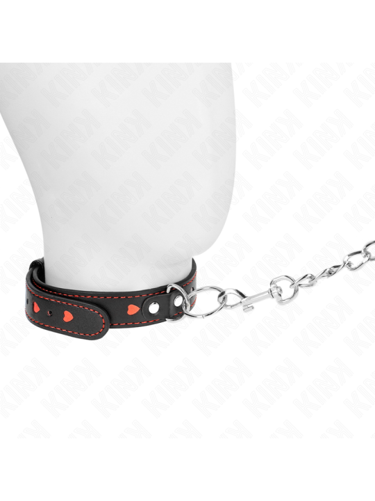 KINK - COLLAR CON CORREA 65 CM DETALLES CORAZÓN 52.5 X 2.5 CM