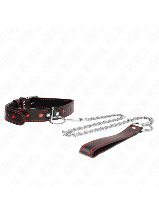 KINK - COLLAR CON CORREA 65 CM DETALLES CORAZÓN 52.5 X 2.5 CM