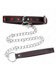 KINK - COLLAR CON CORREA 65 CM DETALLES CORAZÓN 52.5 X 2.5 CM