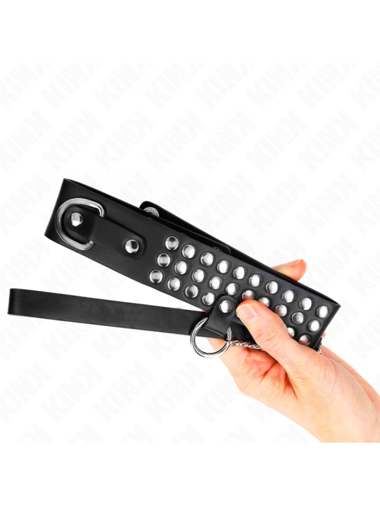 KINK - COLLAR CON CORREA 65 CM CON BRILLOS AJUSTABLE 37-42 CM X 5.3 CM