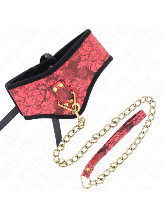 KINK - COLLAR CON CORREA DE ENCAJE 75 CM MODELO SCANDAL 44 X 10 CM