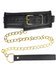 KINK - COLLAR CON CORREA ESPONJA IMITACIÓN CUERO MODELO 1 AJUSTABLE 37-54 CM X 3 CM