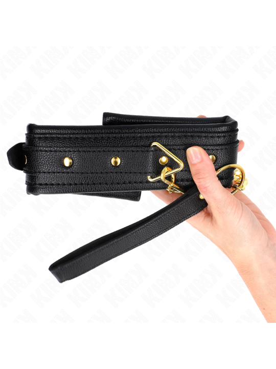 KINK - COLLAR CON CORREA ESPONJA IMITACIÓN CUERO MODELO 1 AJUSTABLE 37-54 CM X 3 CM