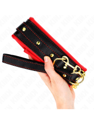 KINK - COLLAR CON CORREA ESPONJA IMITACIÓN CUERO MODELO 2 AJUSTABLE 37-54 CM X 3 CM