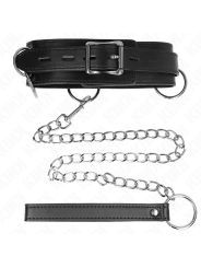 KINK - COLLAR CON CORREA 80 CM ESCLAVITUD 3 ANILLOS 53 X 5 CM