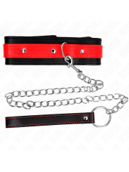 KINK - COLLAR CON CORREA 65 CM ROJO AJUSTABLE 36-43 CM X 5 CM