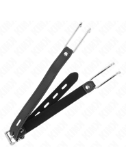 KINK - MORDAZA GANCHO DE METAL 11.5 CM CON CORREA DE POLIPIEL AJUSTABLE 39-58 CM X 2 CM