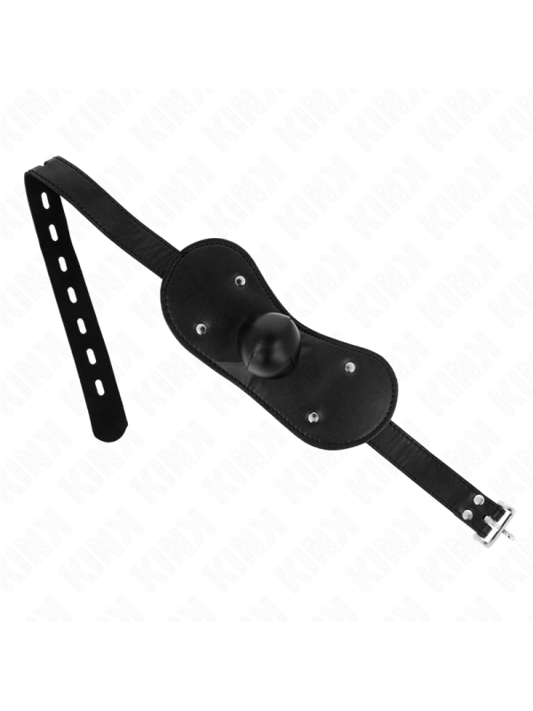 KINK - MÁSCARA BUCAL MORDAZA DE BOLA CON CERRADURA AJUSTABLE 42-60 CM