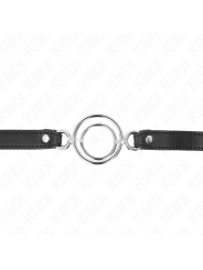 KINK - MORDAZA CON MÚLTIPLES JUNTAS TÓRICAS 5 CM NEGRO 63 X 2.5 CM