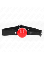 KINK - MORDAZA DE BOLA 4 CM SUAVE DE TPE MODELO 1 66 x 2.5 CM AJUSTABLE 41-61 CM