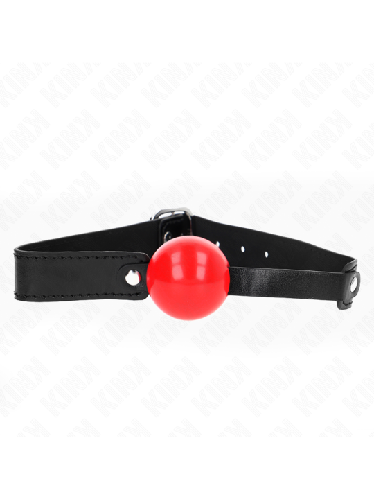 KINK - MORDAZA DE BOLA 4 CM SUAVE DE TPE MODELO 1 66 x 2.5 CM AJUSTABLE 41-61 CM