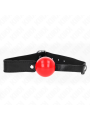 KINK - MORDAZA DE BOLA 4 CM SUAVE DE TPE MODELO 1 66 x 2.5 CM AJUSTABLE 41-61 CM