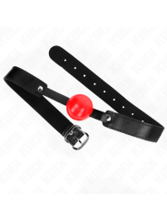 KINK - MORDAZA DE BOLA 4 CM SUAVE DE TPE MODELO 1 66 x 2.5 CM AJUSTABLE 41-61 CM
