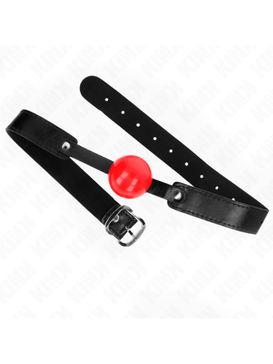 KINK - MORDAZA DE BOLA 4 CM SUAVE DE TPE MODELO 1 66 x 2.5 CM AJUSTABLE 41-61 CM