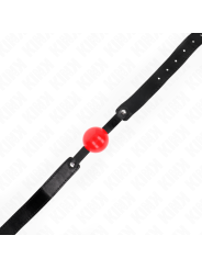 KINK - MORDAZA DE BOLA 4 CM SUAVE DE TPE MODELO 1 66 x 2.5 CM AJUSTABLE 41-61 CM