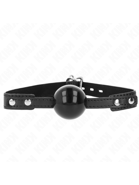 KINK - MORDAZA DE BOLA 4 CM SUAVE DE TPE MODELO 3 60 x 2 CM AJUSTABLE 37-52 CM