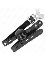 KINK - MORDAZA DE BOLA 4 CM SUAVE DE TPE MODELO 3 60 x 2 CM AJUSTABLE 37-52 CM