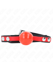 KINK - MORDAZA DE BOLA 4 CM SUAVE DE TPE MODELO 4 60 x 2 CM AJUSTABLE 37-52 CM