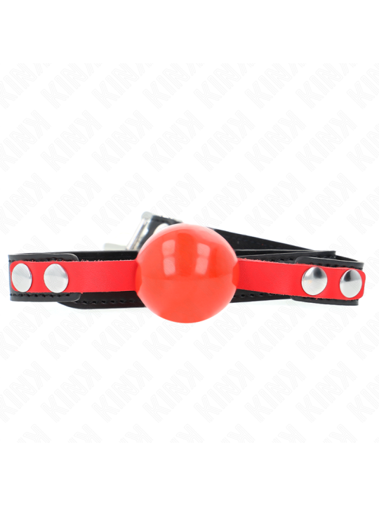 KINK - MORDAZA DE BOLA 4 CM SUAVE DE TPE MODELO 4 60 x 2 CM AJUSTABLE 37-52 CM