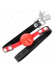 KINK - MORDAZA DE BOLA 4 CM SUAVE DE TPE MODELO 4 60 x 2 CM AJUSTABLE 37-52 CM