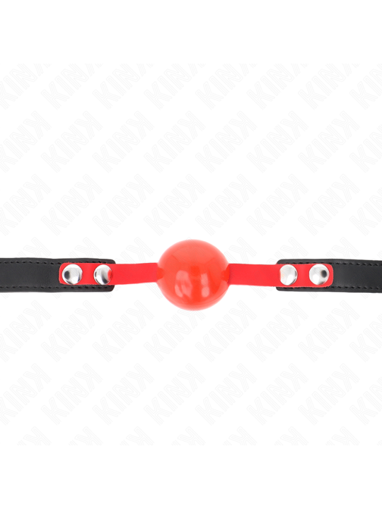 KINK - MORDAZA DE BOLA 4 CM SUAVE DE TPE MODELO 4 60 x 2 CM AJUSTABLE 37-52 CM