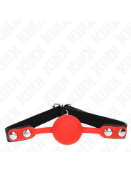 KINK - MORDAZA DE BOLA 4 CM DE SILICONA ROJA 60 x 2 CM