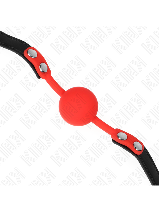 KINK - MORDAZA DE BOLA 4 CM DE SILICONA ROJA 60 x 2 CM