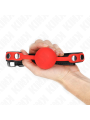 KINK - MORDAZA DE BOLA 4 CM DE SILICONA ROJA 60 x 2 CM