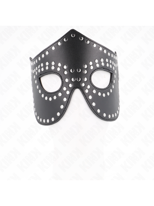 KINK - MÁSCARA DE POLIPIEL CON REMACHES MODELO 2 30 x 12 CM