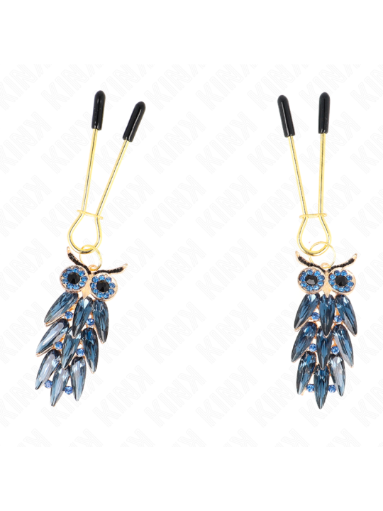 KINK - PINZAS PARA PEZONES CON COLGANTE DE BÚHO 6 CM