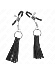 KINK - PINZAS PARA PEZONES CON BORLAS DE POLIPIEL 6 CM