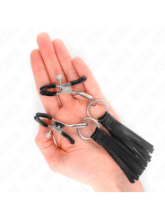 KINK - PINZAS PARA PEZONES CON BORLAS DE POLIPIEL 6 CM
