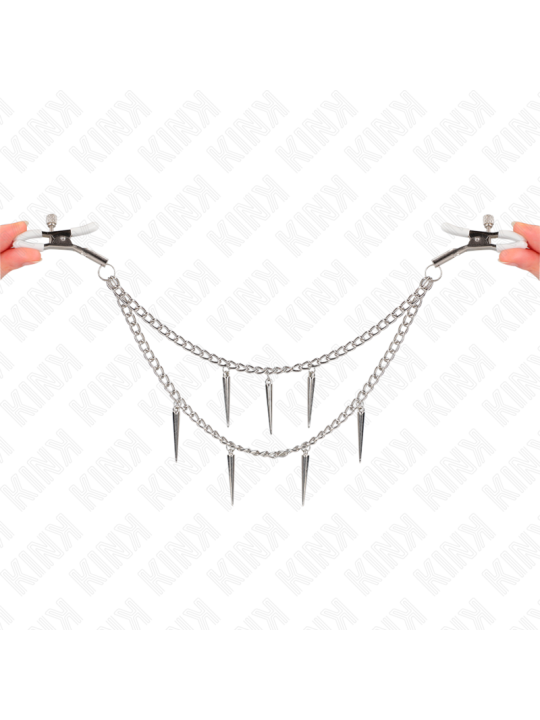 KINK - PINZAS PARA PEZONES CON CADENA DE PÚAS 30 CM