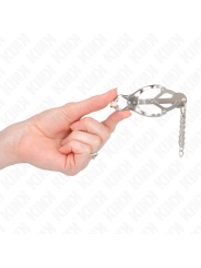 KINK - PINZAS PARA PEZONES ESTILO JAPONÉS CON CADENAS PLATEADO