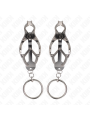 KINK - PINZAS PARA PEZONES ESTILO JAPONÉS CON AROS PLATEADO