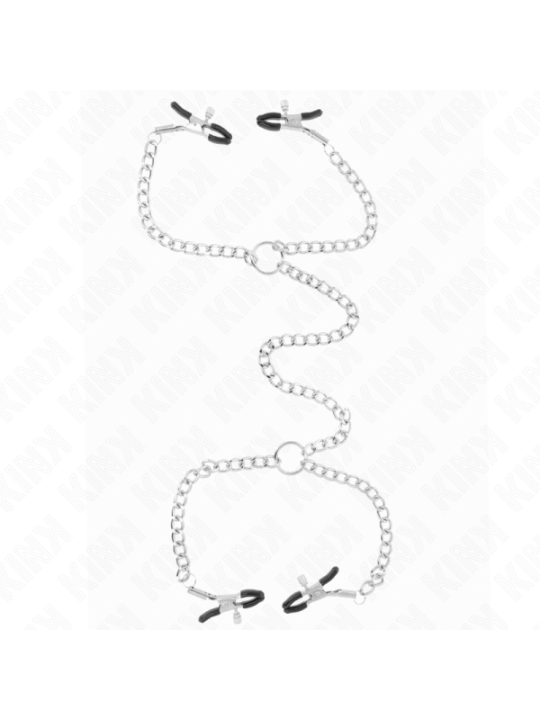 KINK - PINZAS PARA PEZONES DOBLE 32 CM CON CADENAS 14 CM