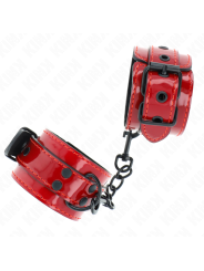 KINK - MUÑEQUERAS ROJO OSCURO 23 X 5 CM