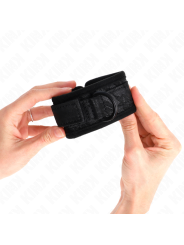 KINK - MUÑEQUERAS DE ENCAJE Y NEOPRENO AJUSTABLE NEGRO 20-29 CM X 5 CM